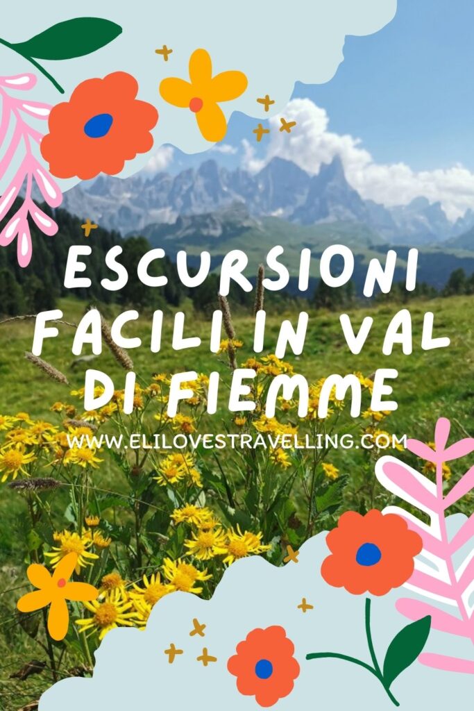 escursioni facili in Val di Fiemme_grafica Pinterest