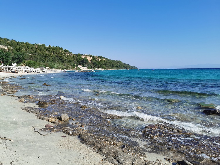penisola calcidica - Afytos spiaggia di sinistra